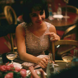 Elizabeth Taylor At Met Opening by Yale Joel