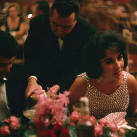 Fisher and Taylor At Met Opening by Yale Joel