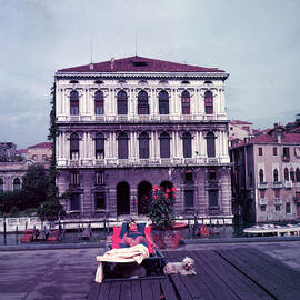 Guggenheim Lying On A Deckchair by Frank Scherschel