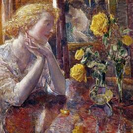 Marechal Niel Roses by Childe Hassam