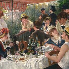 Luncheon Of The Boating Party by Pierre-auguste Renoir