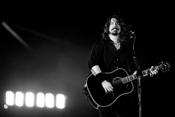 Dave Grohl Performing on Stage Wall Art