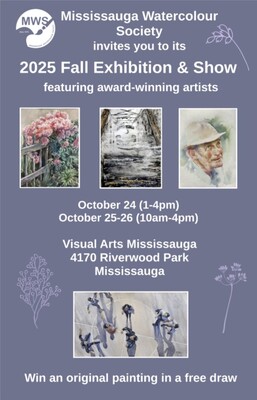 2025 Fall Show and Sale by the Mississauga Watercolour Society