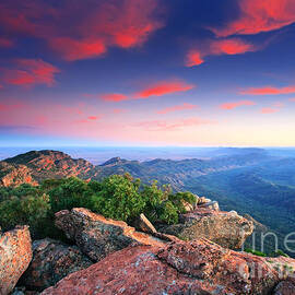 St Mary Peak Sunrise by Bill  Robinson