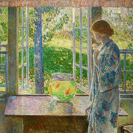 The Goldfish Window by Childe Hassam