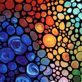 Abstract 1 - Colorful Mosaic Art - Sharon Cummings by Sharon Cummings