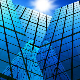 abstract skyscrapers by Setsiri Silapasuwanchai