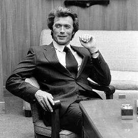 Actor Clint Eastwood on the set of the 1971 movie, Dirty Harry. by Bill Eppridge