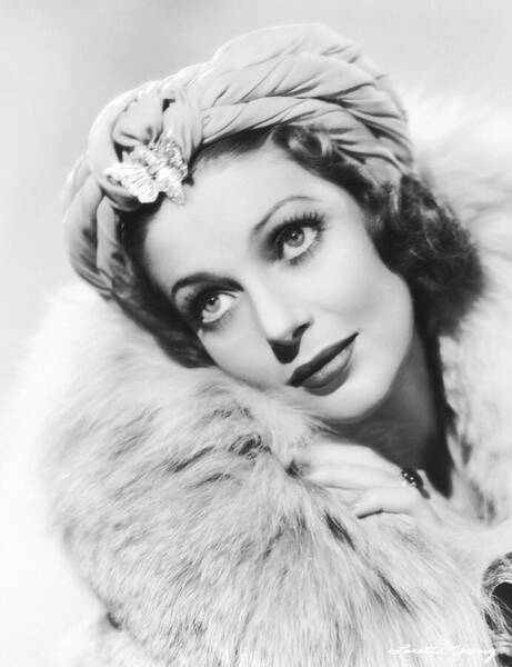 Celebrity Wall Art featuring the photograph Actress Loretta Young by Underwood Archives