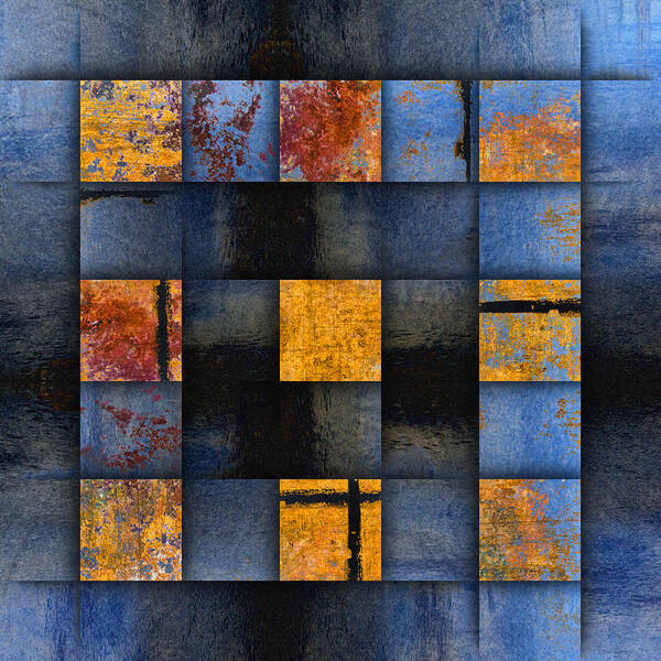 Colorful Geometric Abstraction Wall Art