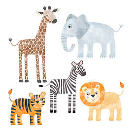 Baby Safari Animals by Nic Squirrell