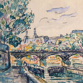 Bank of the Seine near the Pont des Arts by Paul Signac