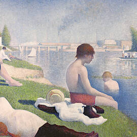 Bathers at Asnieres by Georges Pierre Seurat