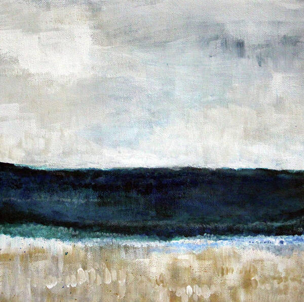 Seascape with Overcast Sky Wall Art