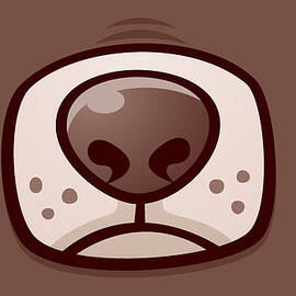 Boston Terrier Puppy Dog Snout and Mouth by John Schwegel