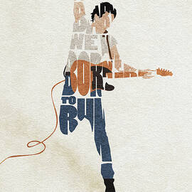 Bruce Springsteen Typography Art by Inspirowl Design