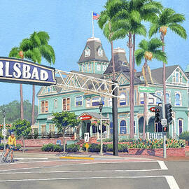 Carlsbad California by Mary Helmreich