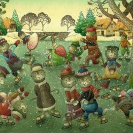 Cats on Skates by Kestutis Kasparavicius