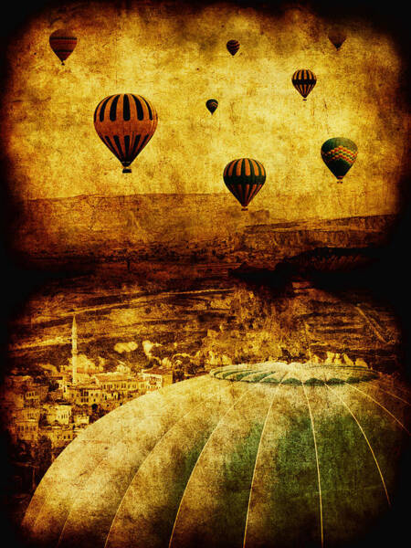 Hot Air Balloons Over Cappadocia Wall Art
