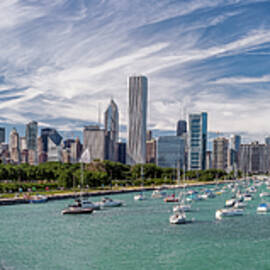 Chicago Skyline Daytime Panoramic by Adam Romanowicz