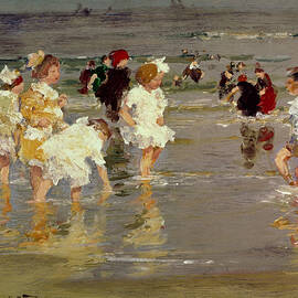 Children on the Beach by Edward Henry Potthast