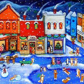 Corgi Christmas Town by Lyn Cook
