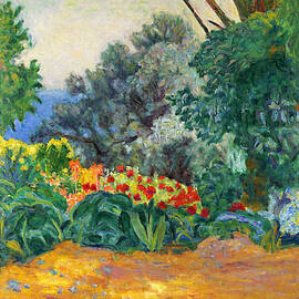  Corner of a Garden with Flower Bed by Pierre Bonnard
