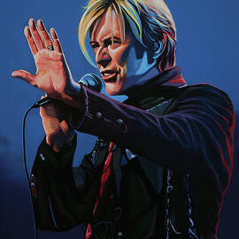 David Bowie Live Painting by Paul Meijering