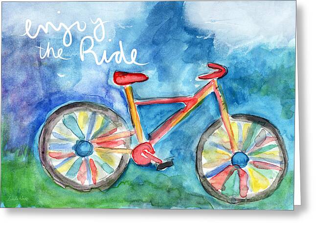 Colorful Bicycle Adventure Greeting Card