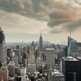Evening Clouds Over NYC by Randy Lemoine