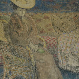 Femme Assise By Georges Lemmen by Georges Lemmen