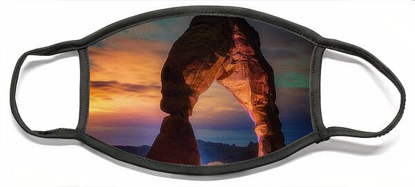 Starlit Archway Overlook Face Mask