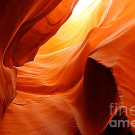 Fire in the Cave at Lower Antelope Canyon by Hey Engel
