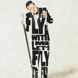 Frank Sinatra Typography Art by Inspirowl Design