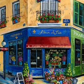 French Flower Shop by Marilyn Dunlap