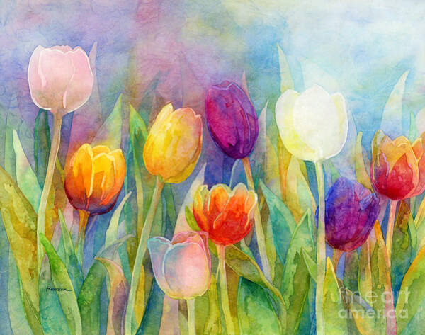 Vibrant Spring Tulips Wall Art