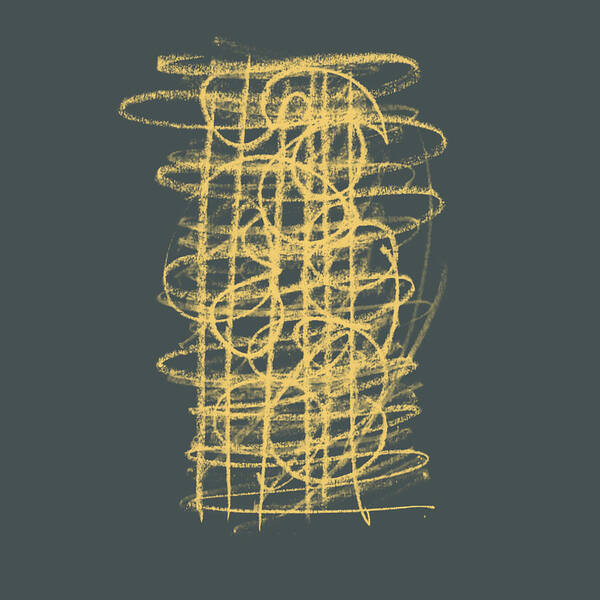 Vibrant Abstract Yellow Lines Wall Art