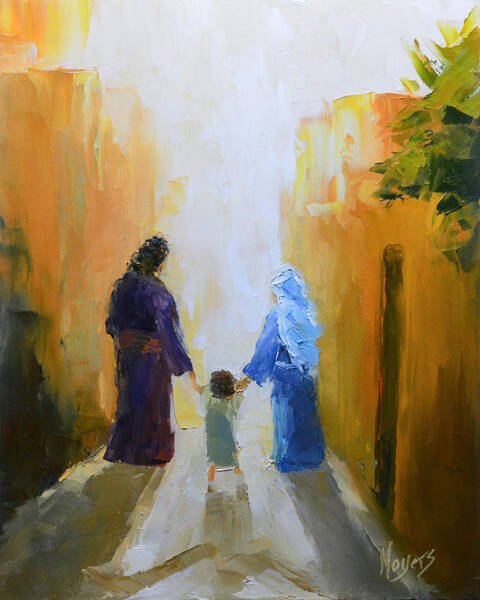 Holy Family in a Bright Alley Wall Art