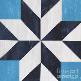 Indigo and Blue Quilt by Debbie DeWitt