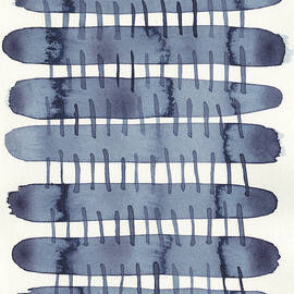 Indigo Stitchy I by Nikki Galapon