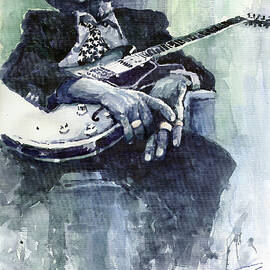 Jazz Bluesman John Lee Hooker 04 by Yuriy Shevchuk