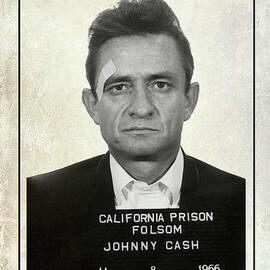 Johnny Cash Wanted poster by Jon Neidert