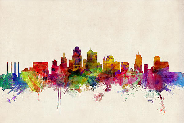 Kansas City Skyline Art for Sale