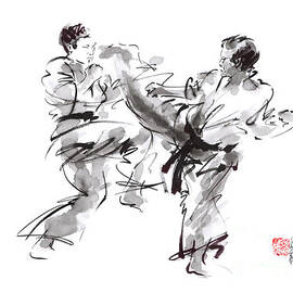 Karate Kyokushin Print, Karate Wallpaper, Kyokushin Painting, Kyokushin Home Decor, Kyokushin Art by Mariusz Szmerdt