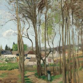 Le Village A Travers Les Arbres by Camille Pissarro