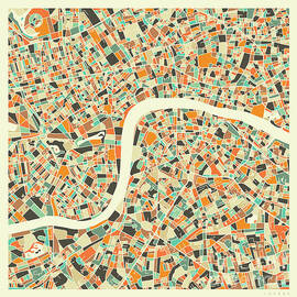 LONDON MAP 1 by Jazzberry Blue