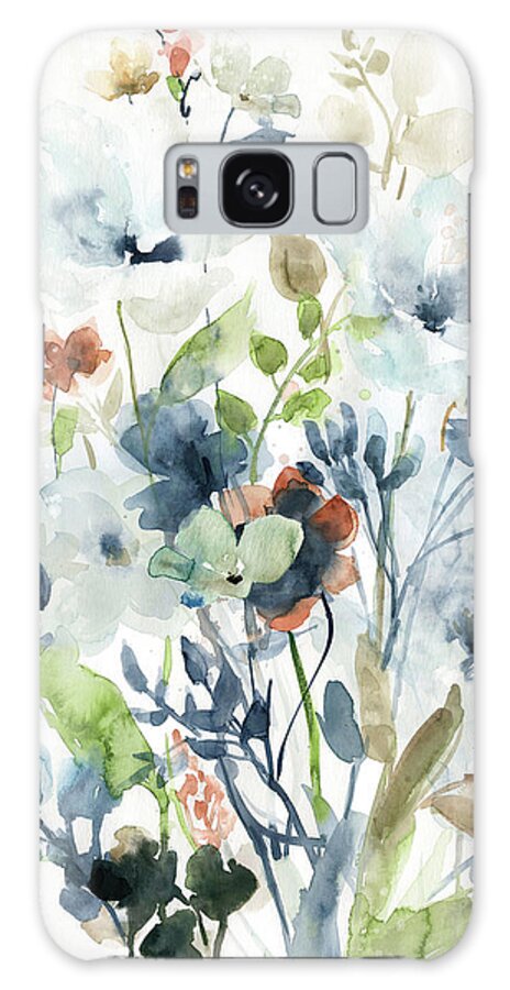 Colorful Floral Watercolor Arrangement Galaxy Case