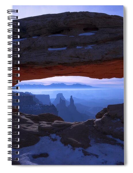 Sunrise Through Rock Arch Spiral Notebook