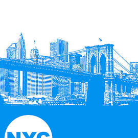 New York Poster by Naxart Studio