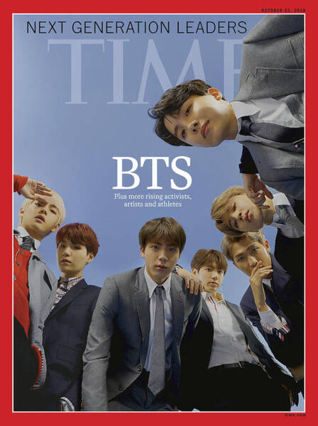 BTS on Time Magazine Cover Wall Art